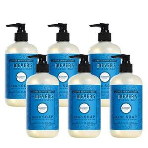 Case of 6 Mrs. MEYER'S CLEAN DAY Liquid Hand Soap, Blueberry, 12.5 Fl Oz
